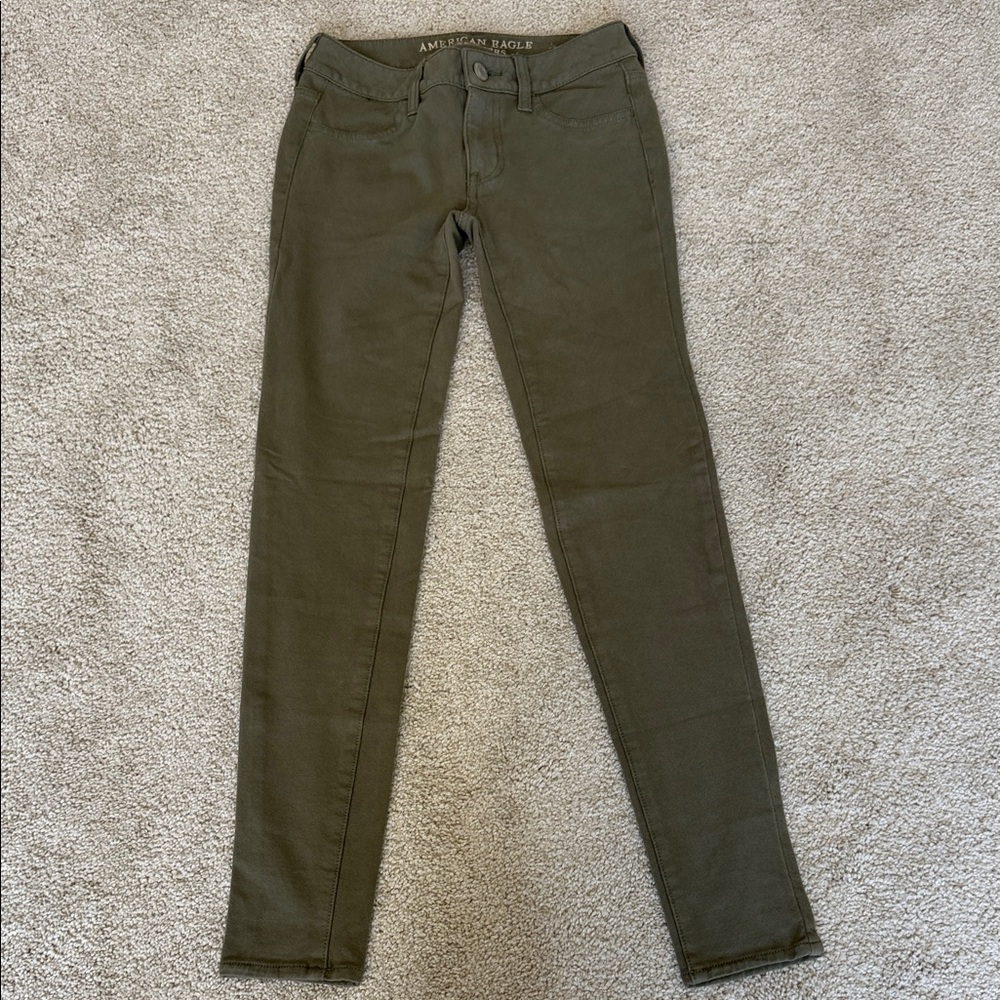 American Eagle Outfitters Olive Jeggings